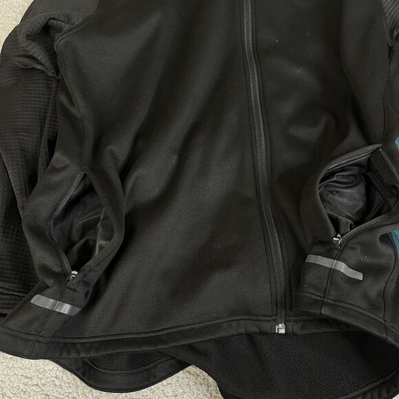 Adidas Jacket Mens 2XL Black Climaheat Full Zip Sweater Collar Golf - Picture 6 of 13